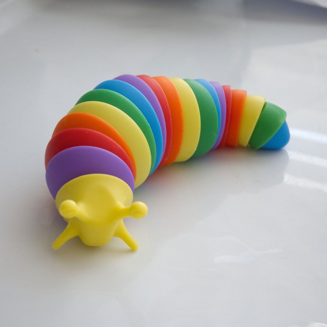 Slug Fidget Toy Light Yellow 