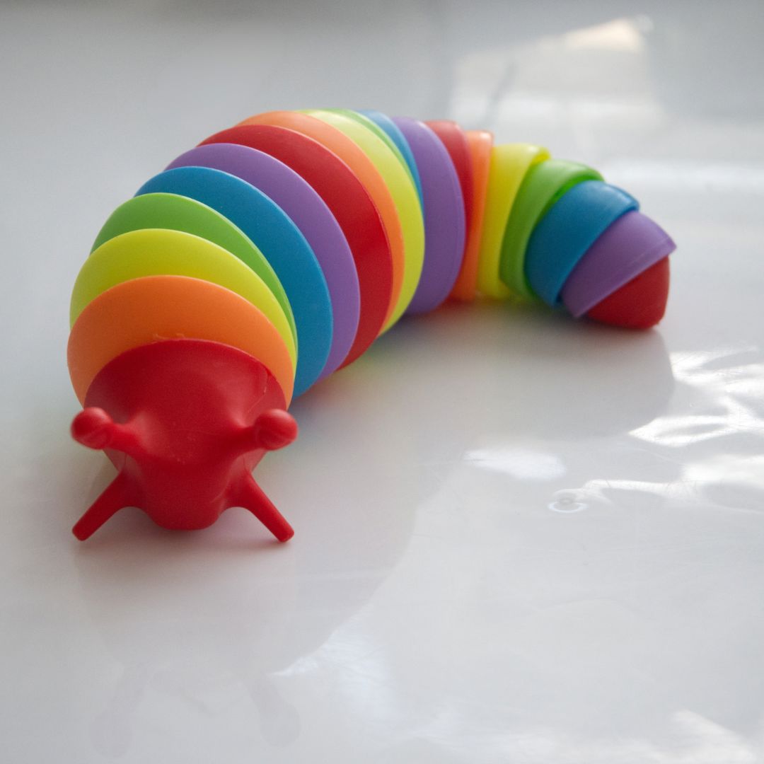 Slug Fidget Toy Red 