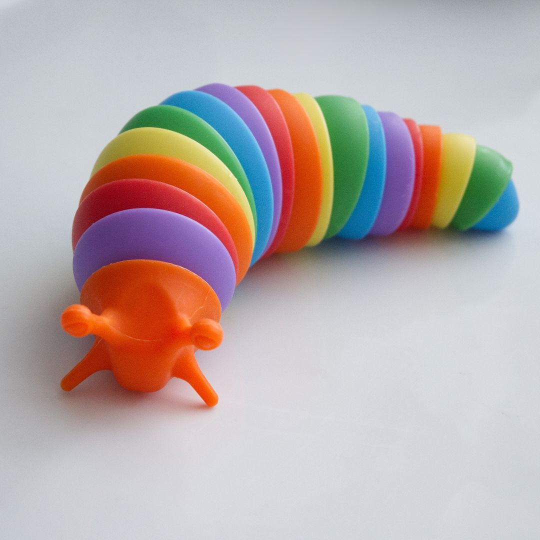 Slug Fidget Toy Orange 