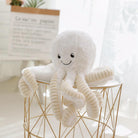 Octopus Plush Small White 