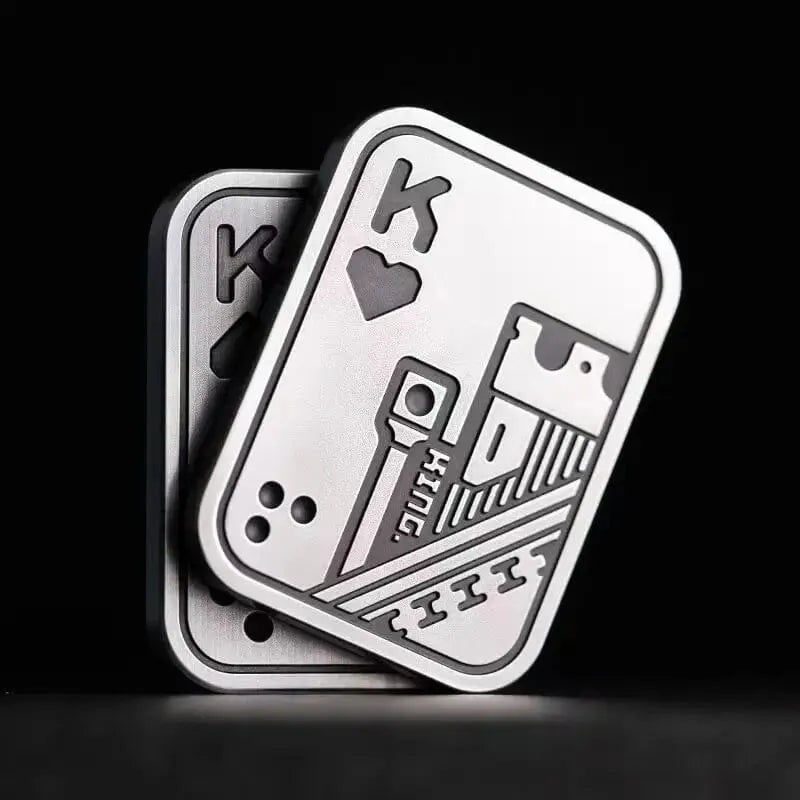 Playing Cards Slider Fidget Toy Silver 