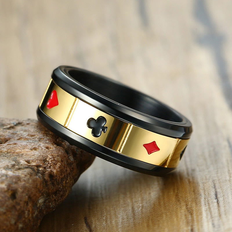 Poker Spinner Stim Ring - The Autistic Innovator