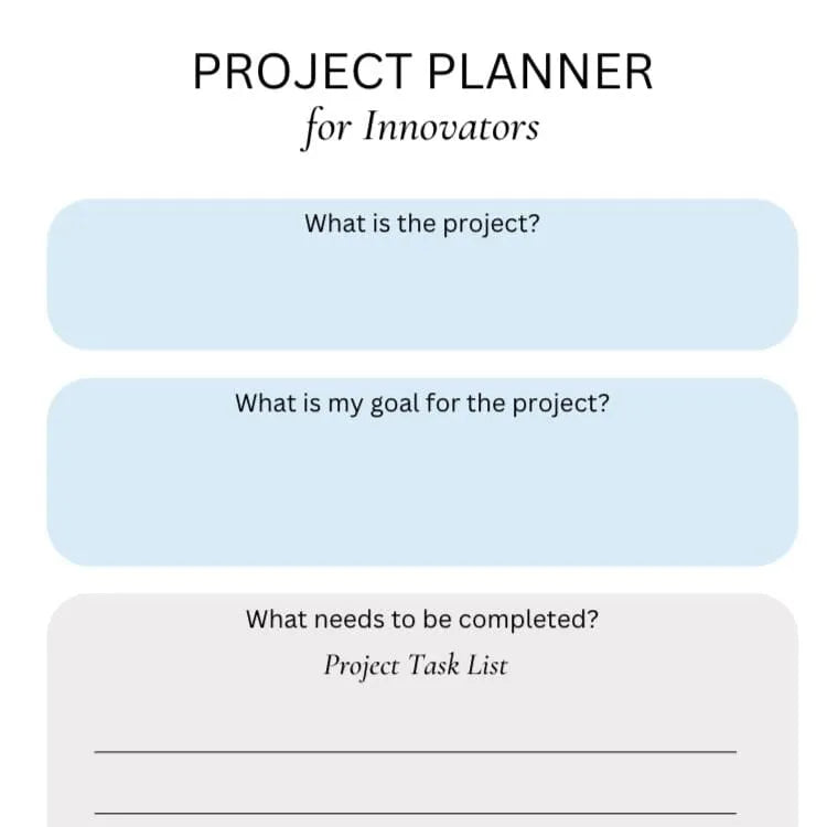 Printable Project Planner 
