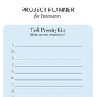 Printable Project Planner 