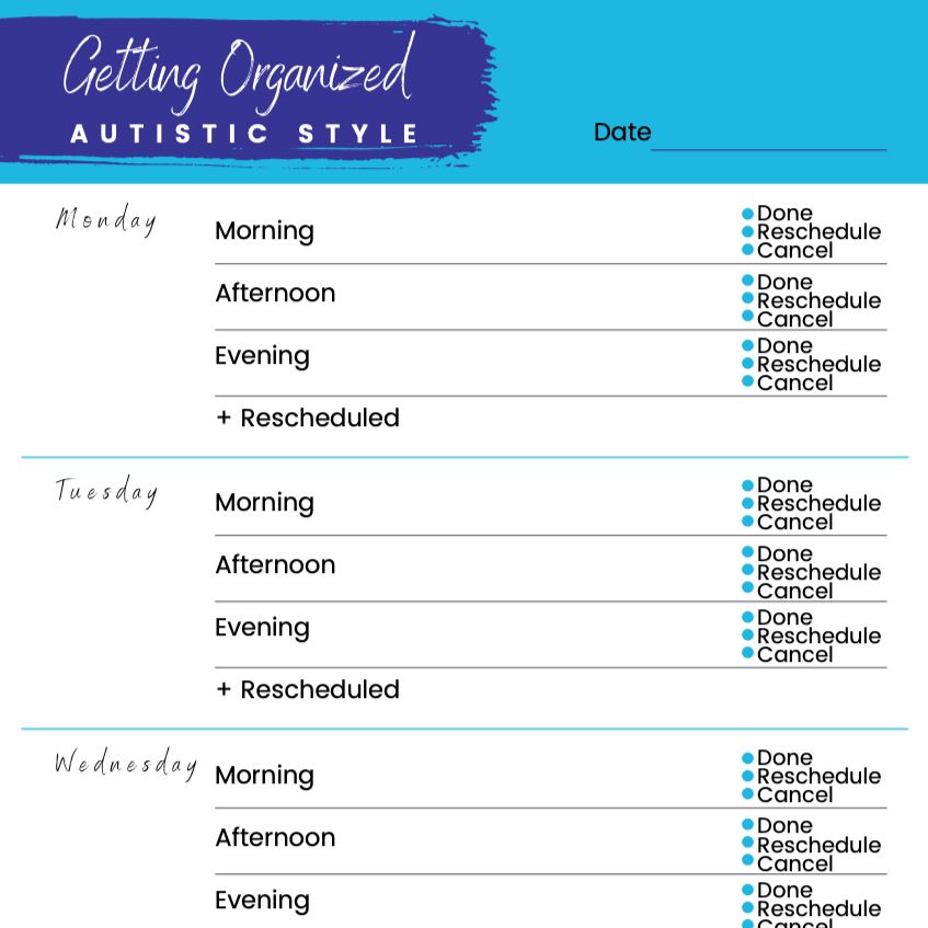Printable Weekly Planner 