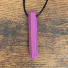 Prism Pendant Chew Necklace Purple 