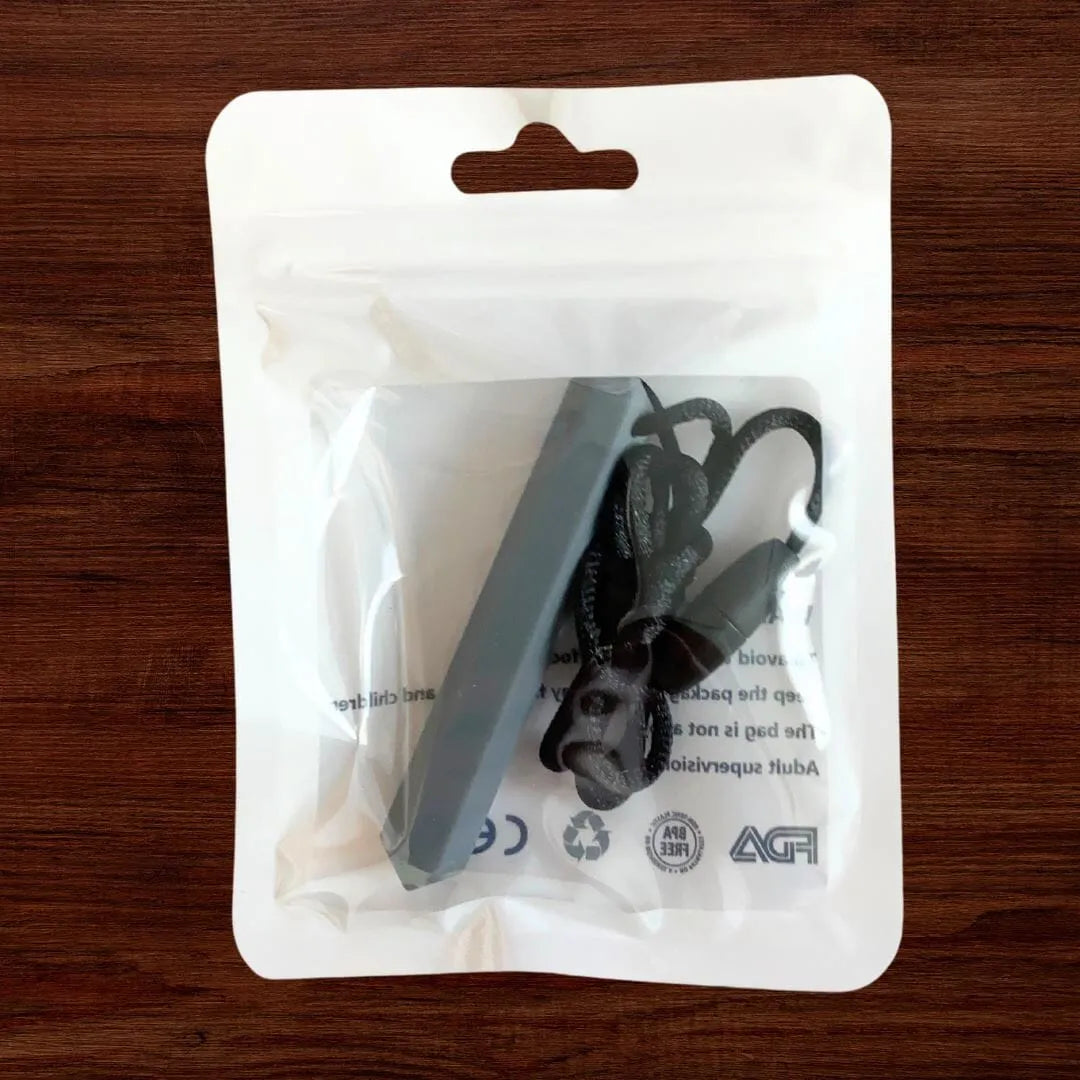 Prism Pendant Chew Necklace Grey 