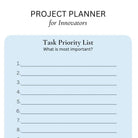Project Planner for Innovators & Big Ideas 