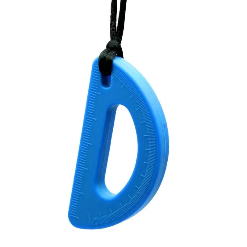 Protractor Chew Necklace Blue 