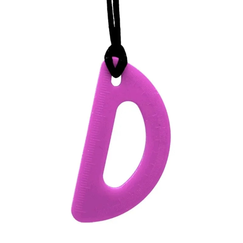 Protractor Chew Necklace Purple 