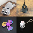 Raccoon Plush With Chewelry + Fidgets Bundle Black Playing Cards 