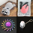 Raccoon Plush With Chewelry + Fidgets Bundle Pink Wind 