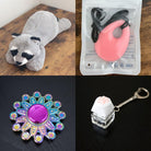 Raccoon Plush With Chewelry + Fidgets Bundle Pink Mandala 