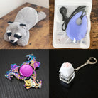 Raccoon Plush With Chewelry + Fidgets Bundle Lavender Dragon (Limited Edition) 