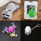 Raccoon Plush With Chewelry + Fidgets Bundle Green Dragon (Limited Edition) 