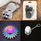 Raccoon Plush With Chewelry + Fidgets Bundle Dark Grey Sun 