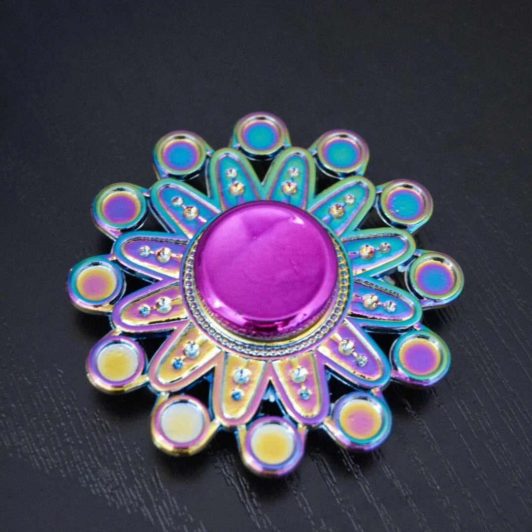 Rainbow Fidget Spinner Mandala 
