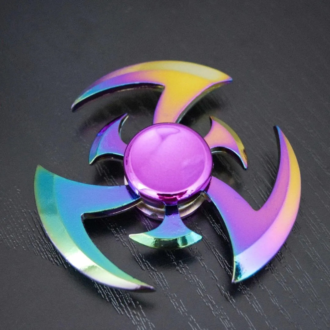 Rainbow Fidget Spinner Shuriken 