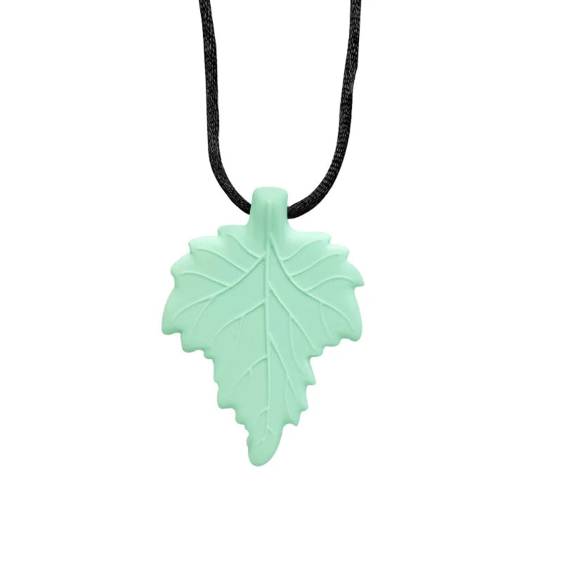 Leaf Pendant Chew Necklace The Autistic Innovator 