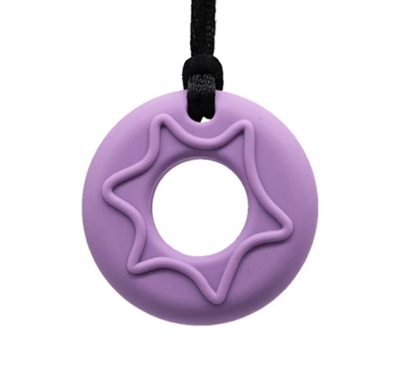 Donut Chew Necklace The Autistic Innovator Purple 