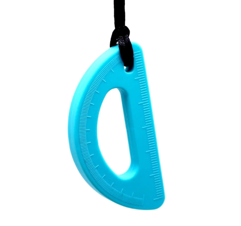 Protractor Chew Necklace The Autistic Innovator Turquoise 