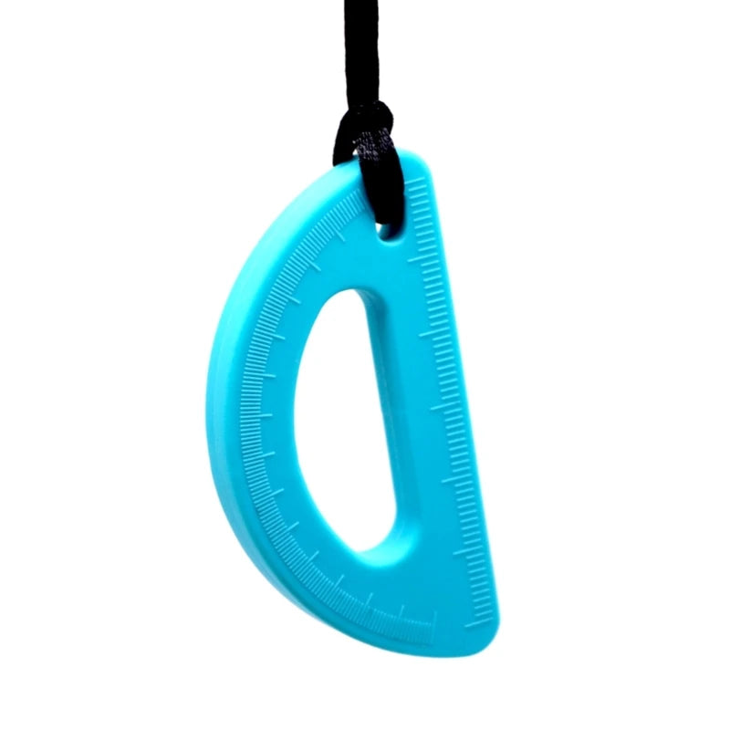 Protractor Chew Necklace The Autistic Innovator Turquoise 
