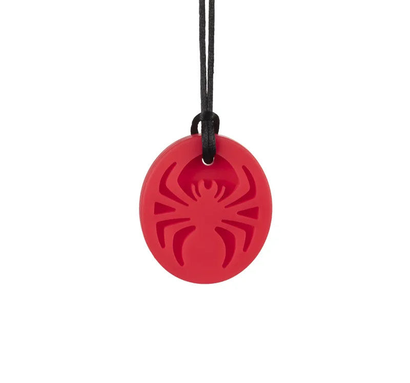 Spider Chew Necklace The Autistic Innovator Red 
