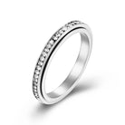 Eternity Band Spinner Ring The Autistic Innovator Silver 5 