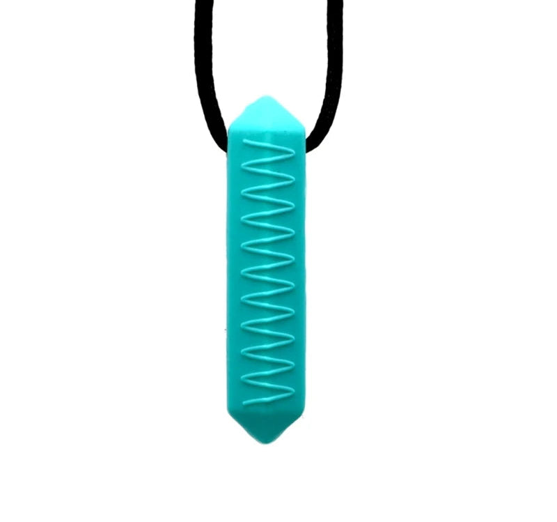 Mini Prism Chew Necklace The Autistic Innovator Turquoise 