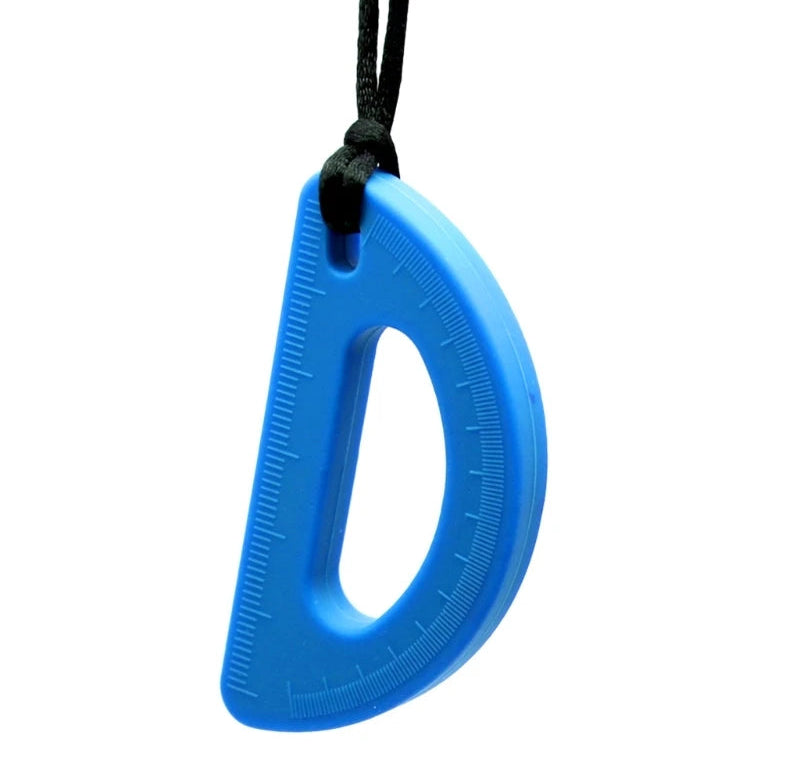 Protractor Chew Necklace The Autistic Innovator Blue 