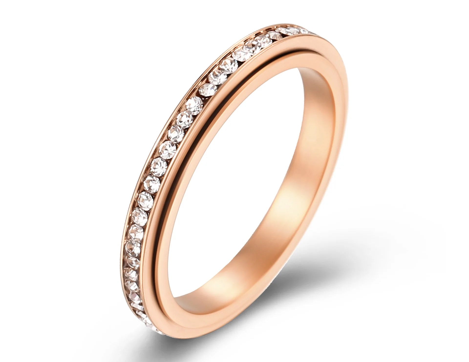 Eternity Band Spinner Ring The Autistic Innovator Rose gold 5 