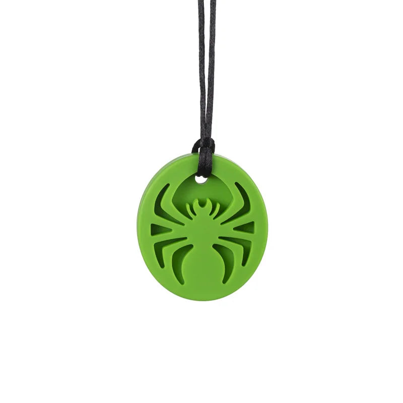 Spider Chew Necklace The Autistic Innovator Green 