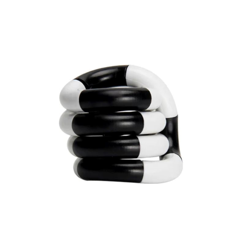 Twisty Fidget Toy The Autistic Innovator Black and white 