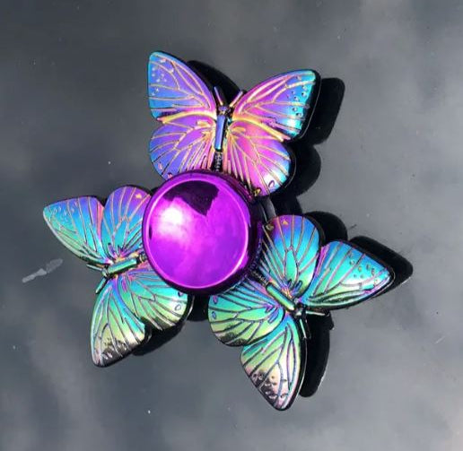 Rainbow Fidget Spinner The Autistic Innovator Butterflies 