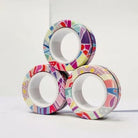 Magnetic Rings Stim Toy The Autistic Innovator Pink Graffiti 