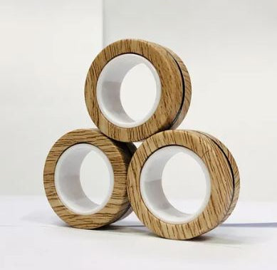 Magnetic Rings Stim Toy The Autistic Innovator Wood 