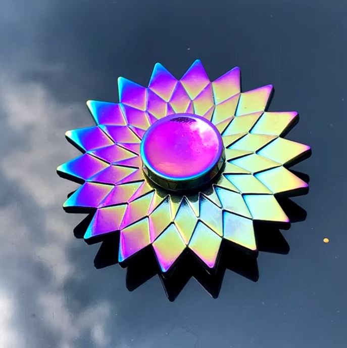 Rainbow Fidget Spinner Sun 