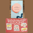 Self-Acceptance Gratitude Journal + Affirmation Stickers Bundle 