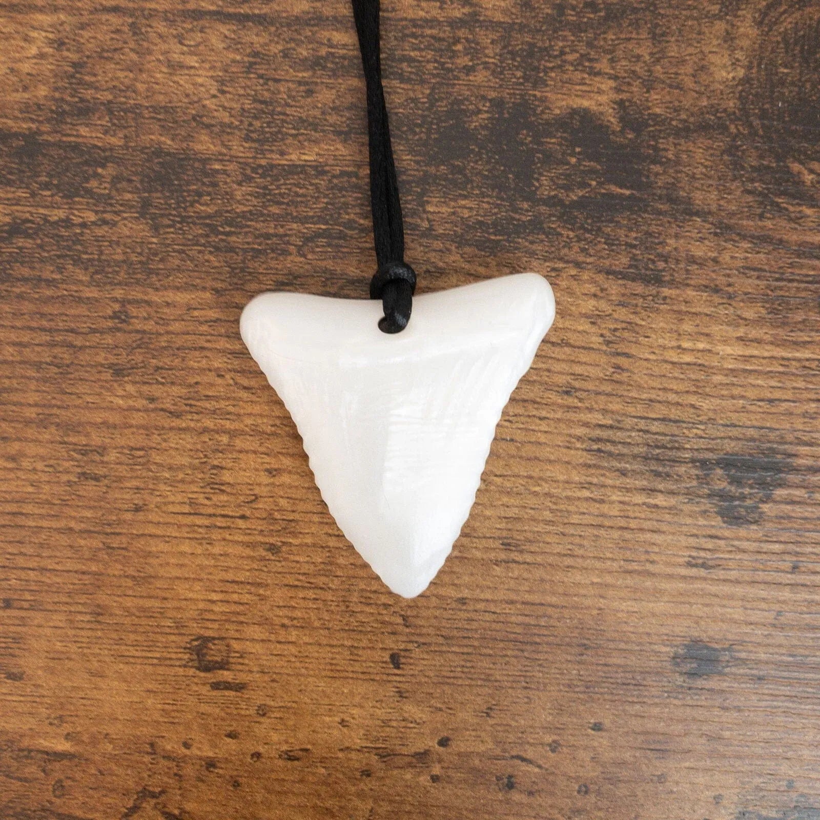 Shark Tooth Pendant Chew Necklace 