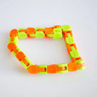 Snap and Click Fidget Toy Green & Orange 