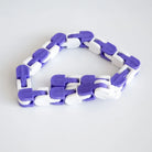 Snap and Click Fidget Toy Purple & White 
