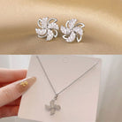 Sparkly Matching Stim Earrings & Stim Necklace Set 