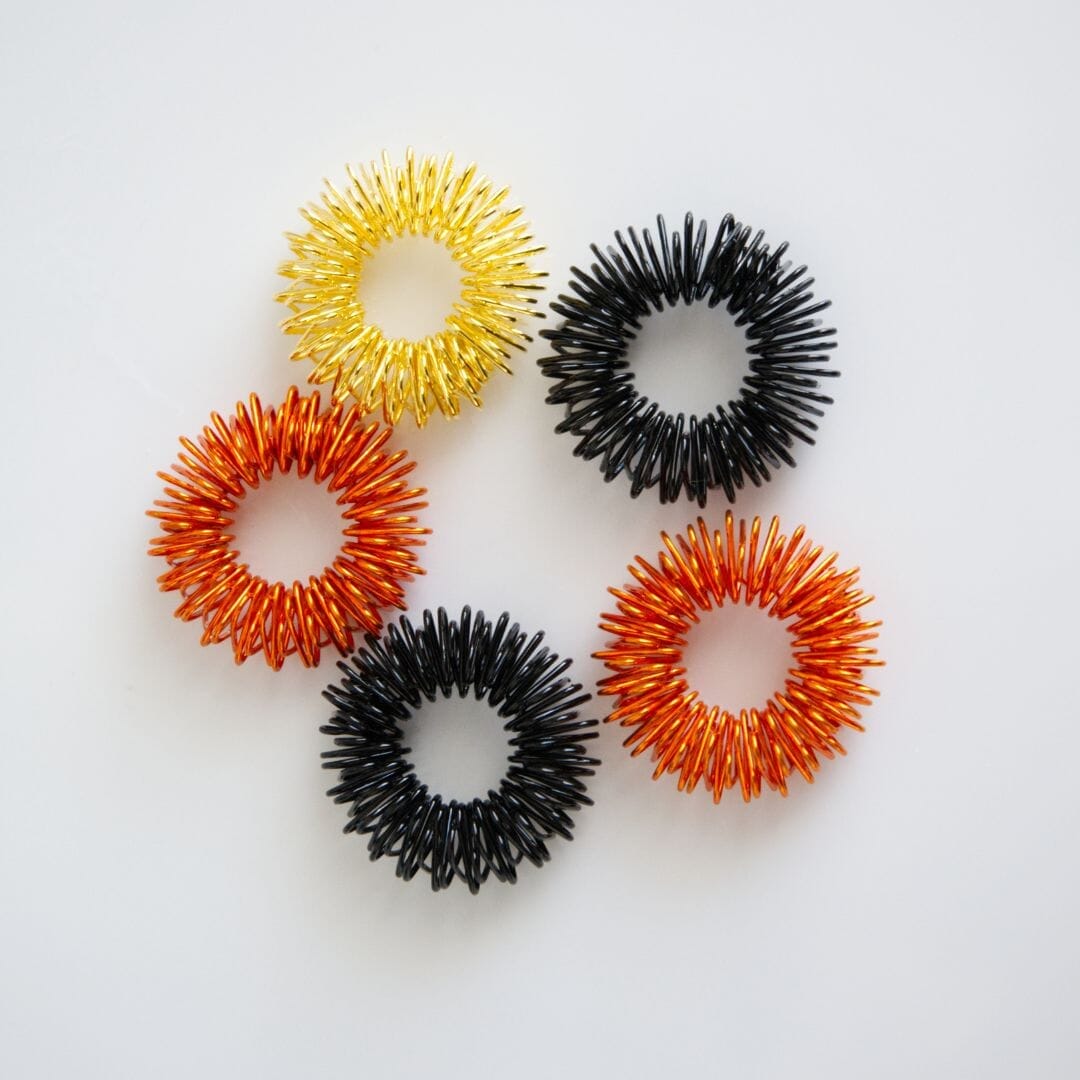Spiky Acupressure Rings 5 pack The Autistic Innovator
