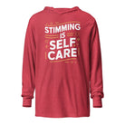 Stimming is Self Care Hooded long-sleeve tee Heather Red XS 
