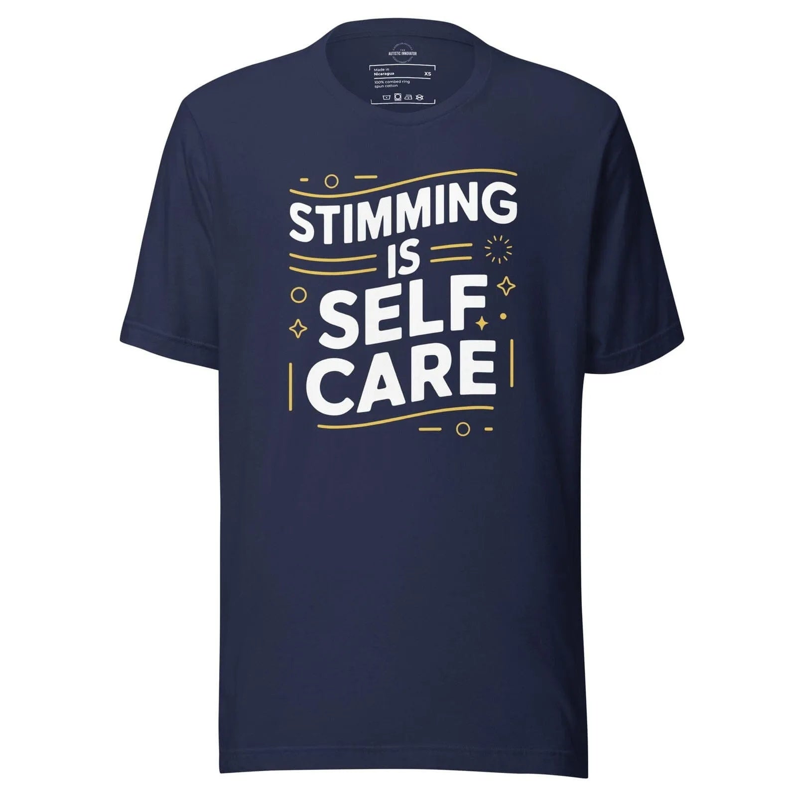 Stimming is Self Care Unisex t-shirt Navy XS 