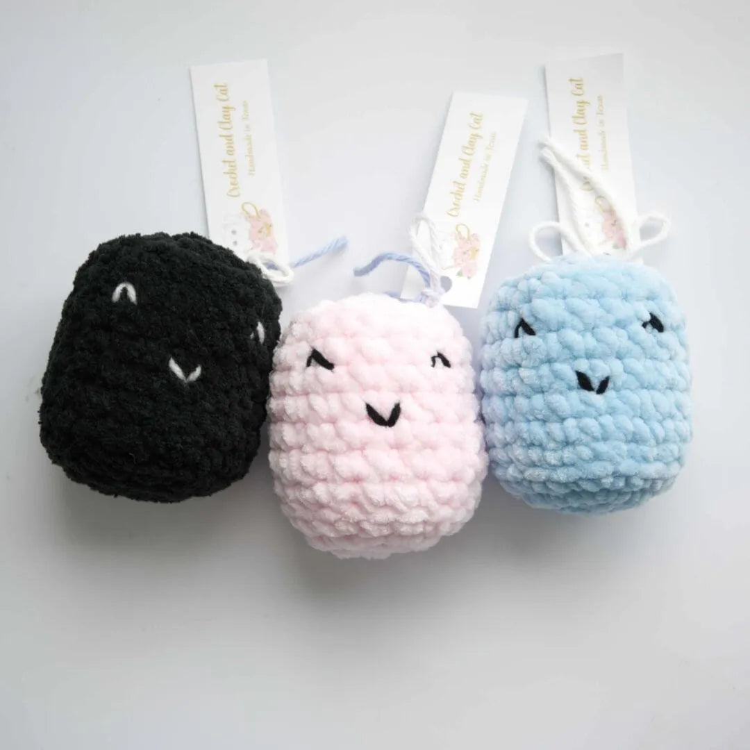Stress Mallows by Crochet and Clay Cat 