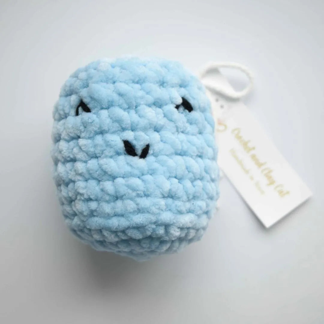 Stress Mallows by Crochet and Clay Cat Blue 