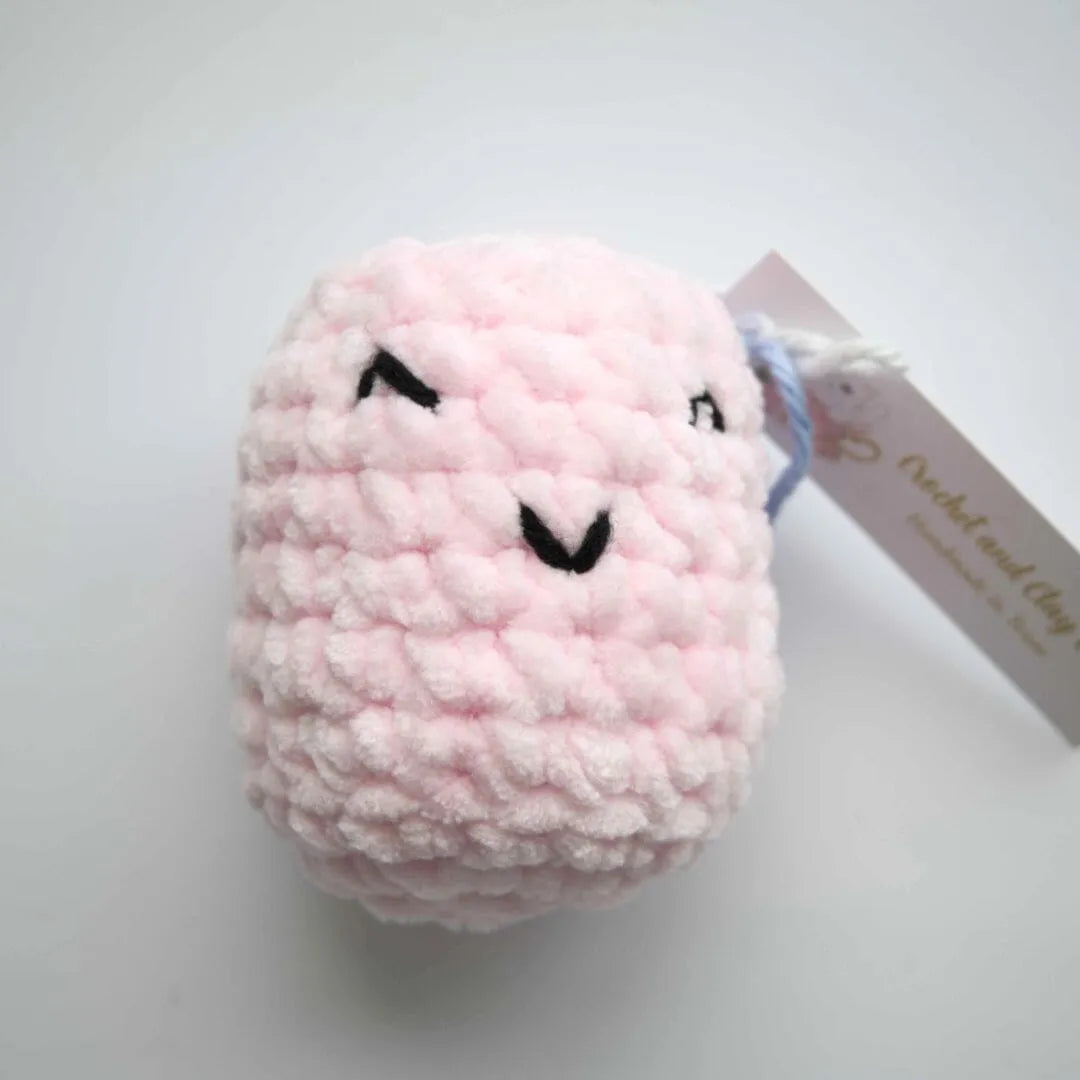 Stress Mallows by Crochet and Clay Cat Pink 