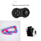 3 Fidgets Bundle (choose your colors) All Black Black and white Blue & Pink