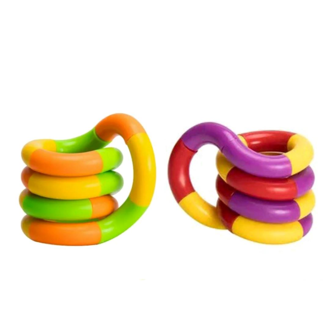 Twisty Fidget Toy The Autistic Innovator Orange + Purple (2 pack) 